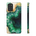 Green Geode in Watercolor - Impact Resistant Phone Case Samsung Galaxy S20+ Glossy